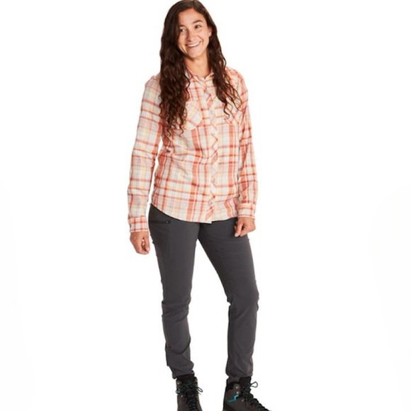 2/$20 Marmot Aella Long-Sleeve Shirt - Orange - Picture 3 of 13